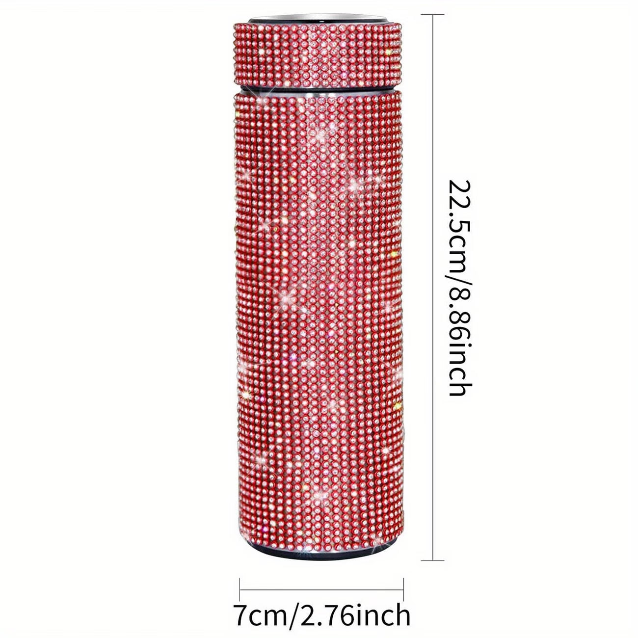 Creative Diamond Stainless Steel Cups – Cute Strass Vacuum Flask Mug with Filter