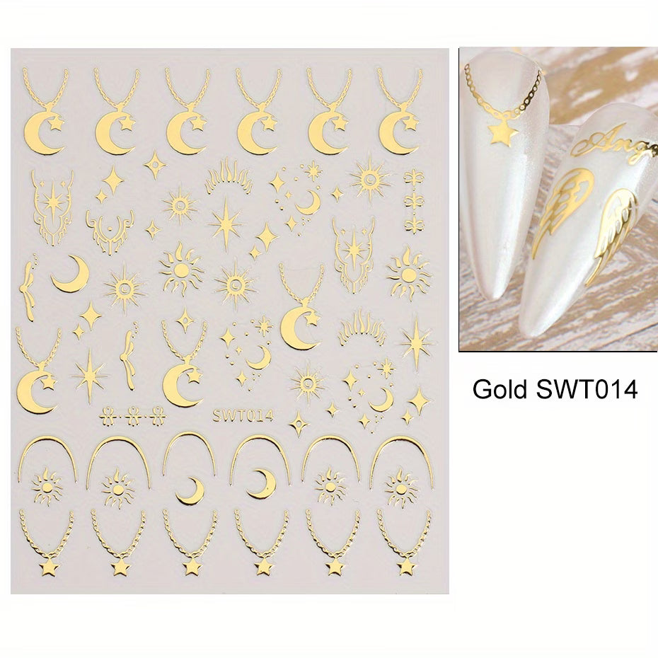 Shiny Nail Stickers – Stylish Nail Art Designs for Beautiful Nails