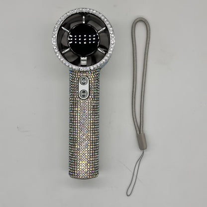 Portable Fan – Mini Hand Held Fan with Diamond Design USB Rechargeable