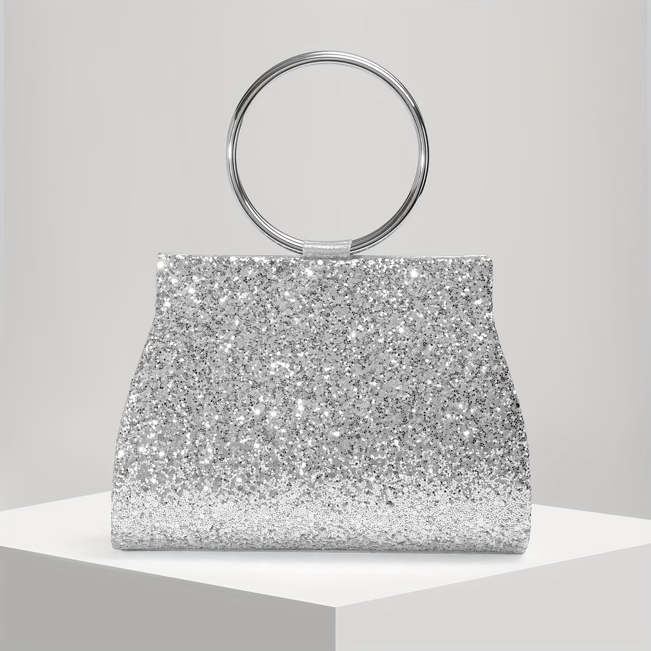 Sparkling Round Rhinestone Bag – Glitter Evening Purse for Wedding & Party