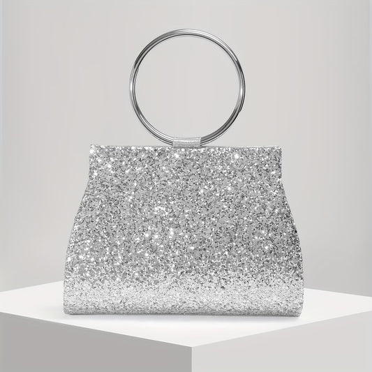 Sparkling Round Rhinestone Bag – Glitter Evening Purse for Wedding & Party