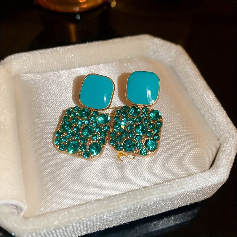 Square Earrings – Artificial Jewellery Rhinestone Earrings for Women