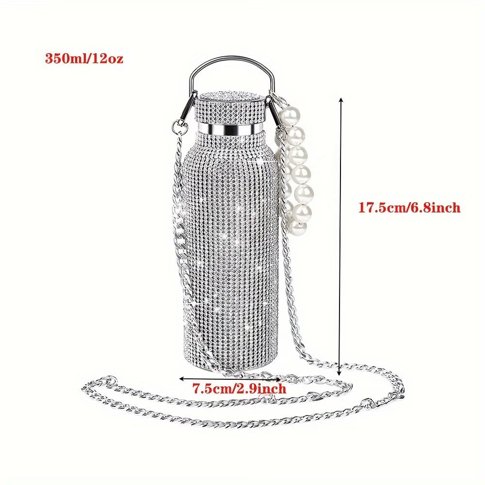 Luxury Shiny Diamond Cup – Cute Strass Cup Double-Layer Stainless Steel Coffee Mug
