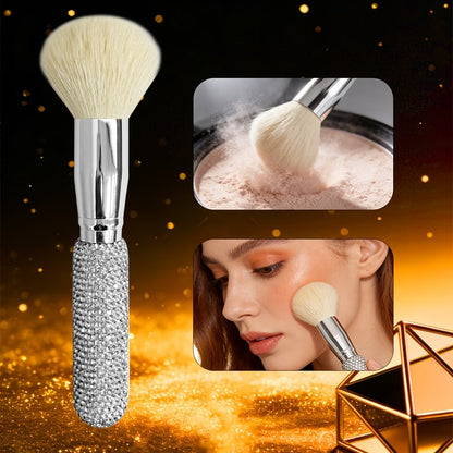 Makeup Brush – Luxury Powder Brush with Goat Hair Bristles for Blending & Foundation