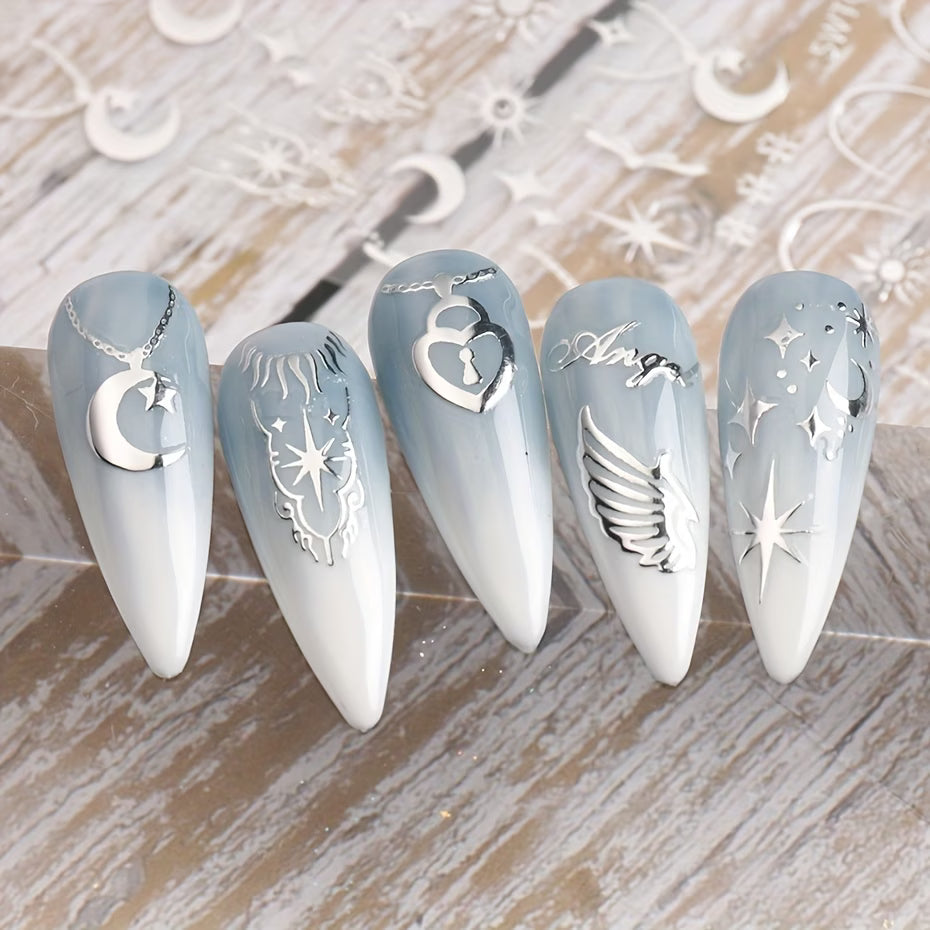 Shiny Nail Stickers – Stylish Nail Art Designs for Beautiful Nails