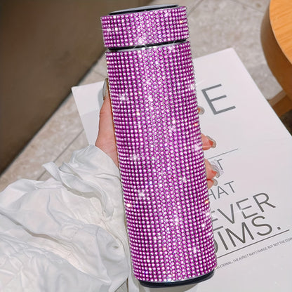 Creative Diamond Stainless Steel Cups – Cute Strass Vacuum Flask Mug with Filter