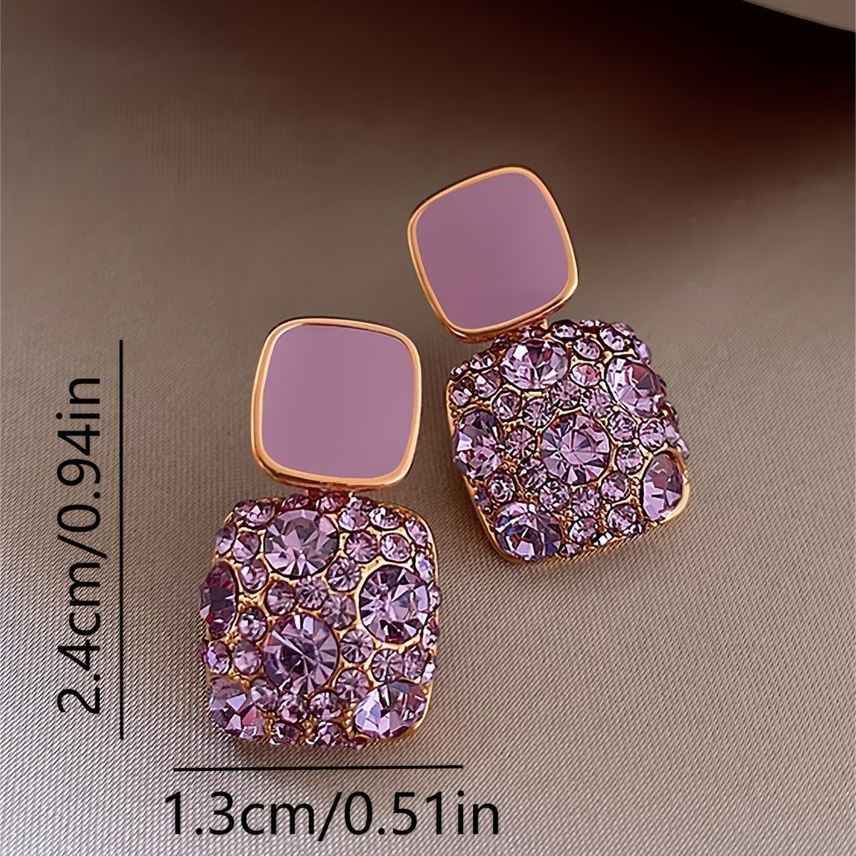 Square Earrings – Artificial Jewellery Rhinestone Earrings for Women
