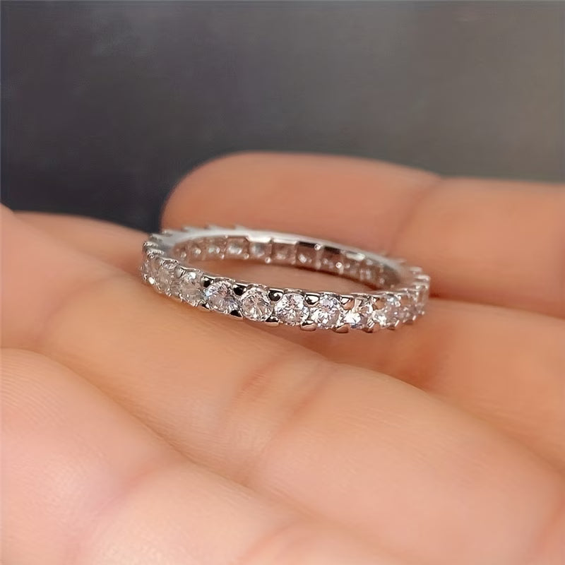 Classic Zirconia Ring – Unisex Fashion Ring for Men & Women Daily Wear