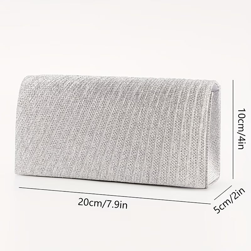 Elegant Clutch Bag – Shimmering Rhinestone Purse Glitter Evening Handbag
