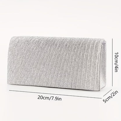 Elegant Clutch Bag – Shimmering Rhinestone Purse Glitter Evening Handbag