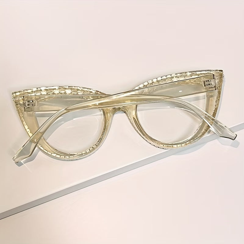 Elegant Cat-Eye Glasses – Rhinestone Eye Glasses for Women Reading & Fashion Wear