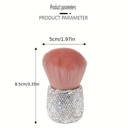 Luxury Makeup Brush – Rhinestone Powder Brush Mushroom Head Make Up Brushes Set