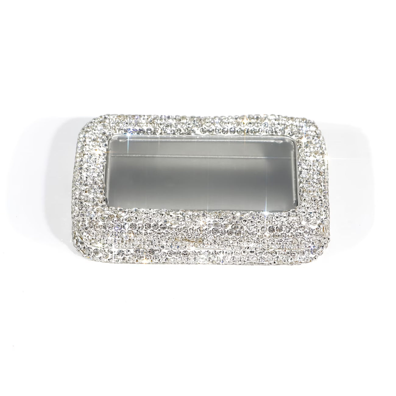 Storage Box – Rhinestone Jewelry Organizing Box Metal Storage Container for Rings & Earrings