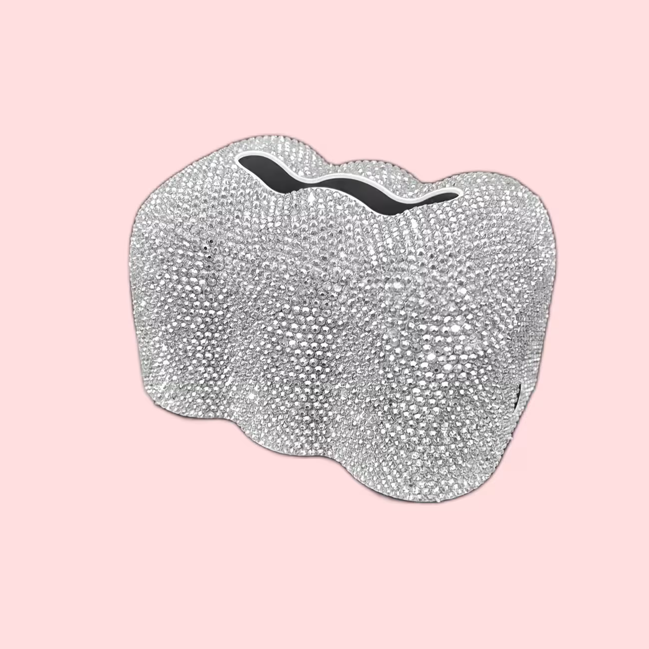 Sparkle Cloud Tissue Holder – Bling Rhinestone Tissue Box Cover for Home Decor