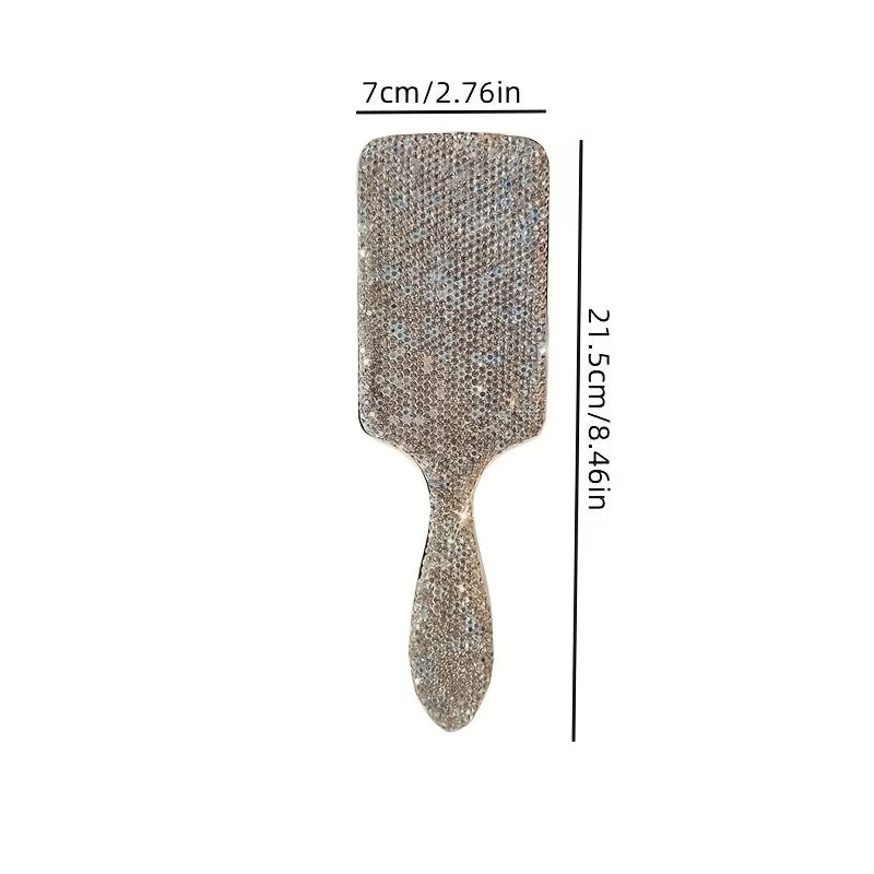 Luxury Rhinestone Hair Brush – Glitter Detangling Hair Care Comb for Women