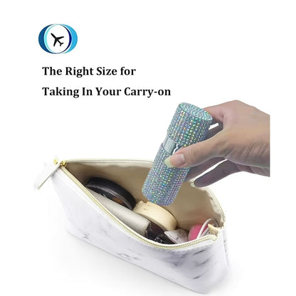 Rhinestone Spray Bottle – Luxury Portable Spray Bottle Leak-Proof Travel Container