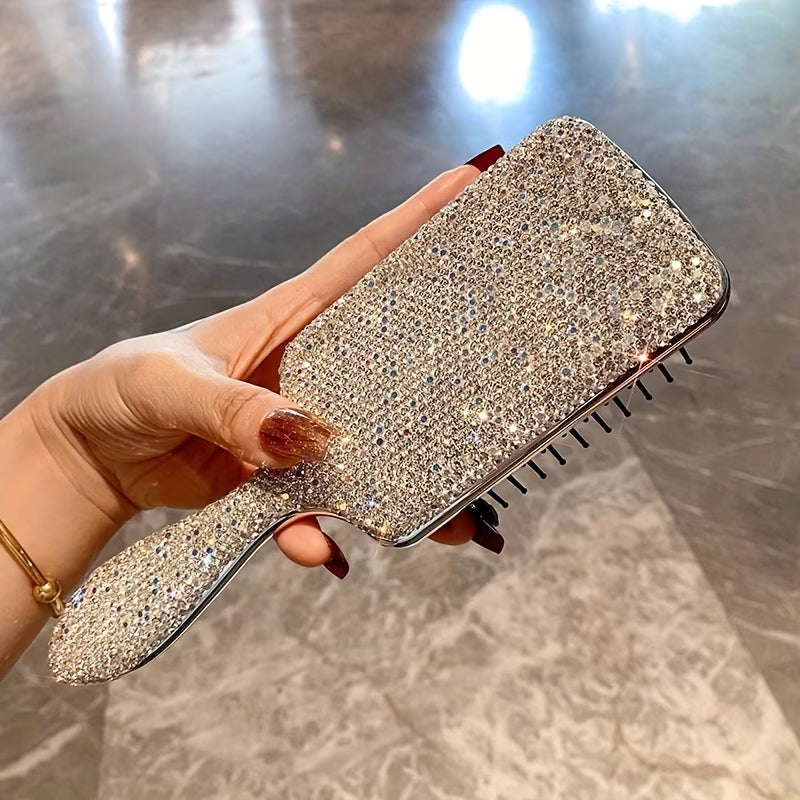 Luxury Rhinestone Hair Brush – Glitter Detangling Hair Care Comb for Women