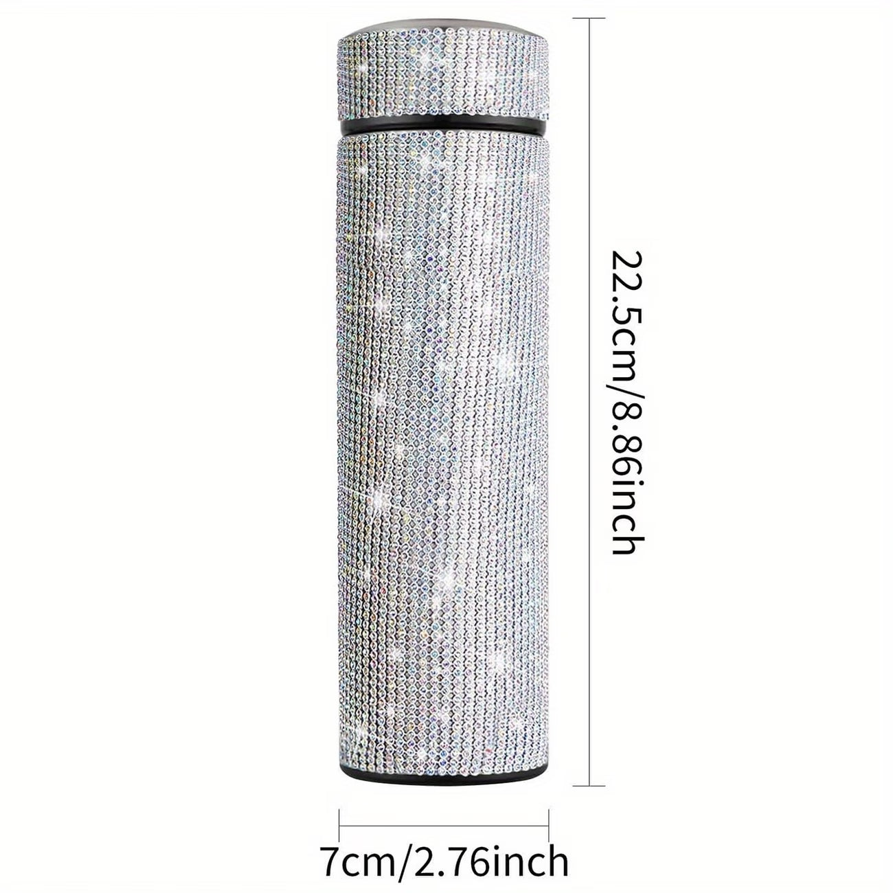 Creative Diamond Stainless Steel Cups – Cute Strass Vacuum Flask Mug with Filter
