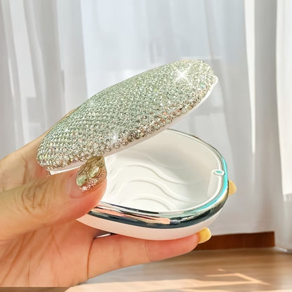 Storage Box – Luxury Rhinestone Compact Organizer Case Portable Sealed Storage Container