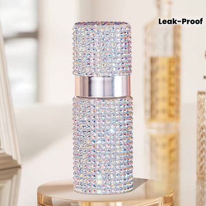 Rhinestone Spray Bottle – Luxury Portable Spray Bottle Leak-Proof Travel Container
