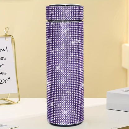 Creative Diamond Stainless Steel Cups – Cute Strass Vacuum Flask Mug with Filter