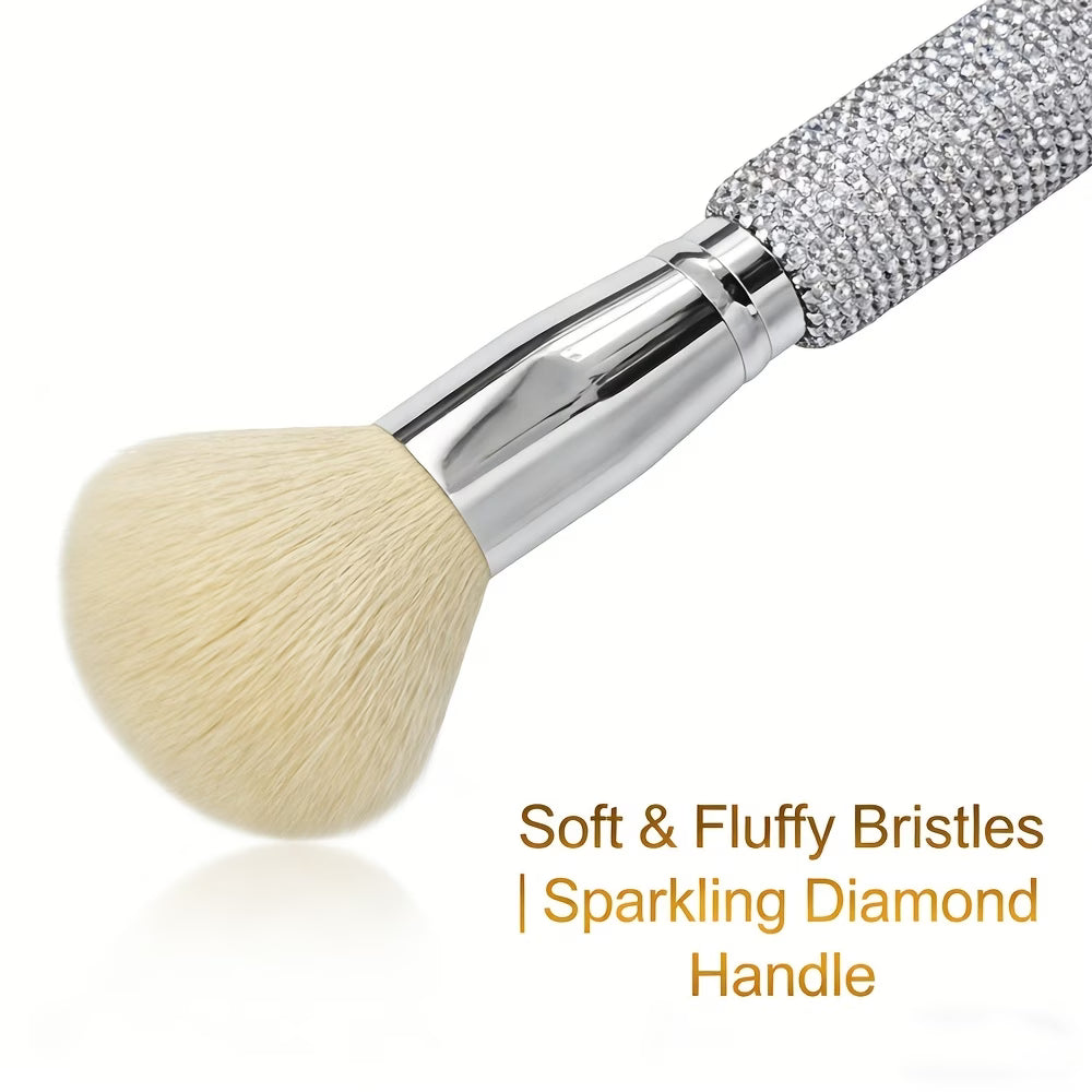 Makeup Brush – Luxury Powder Brush with Goat Hair Bristles for Blending & Foundation