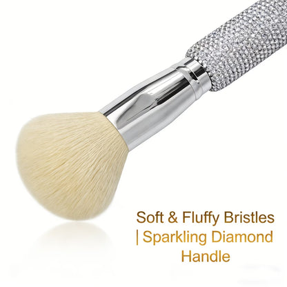 Makeup Brush – Luxury Powder Brush with Goat Hair Bristles for Blending & Foundation