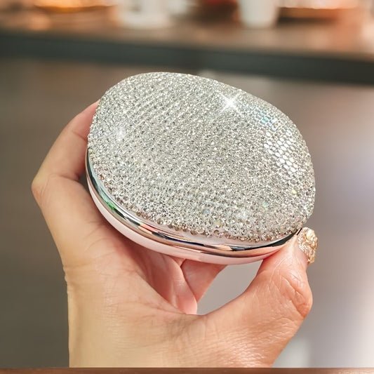 Storage Box – Luxury Rhinestone Compact Organizer Case Portable Sealed Storage Container