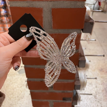 Butterfly Hair Claw – Rhinestone Pearl Hair Clips Elegant Claw Clips for Women