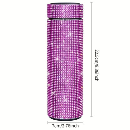 Creative Diamond Stainless Steel Cups – Cute Strass Vacuum Flask Mug with Filter