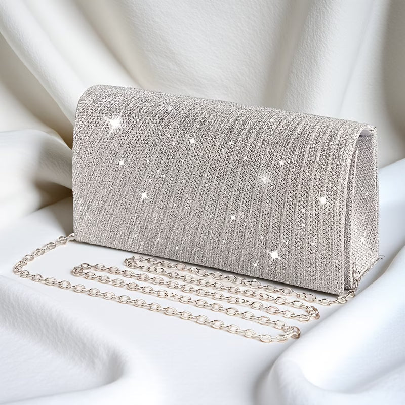Elegant Clutch Bag – Shimmering Rhinestone Purse Glitter Evening Handbag