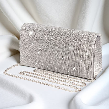 Elegant Clutch Bag – Shimmering Rhinestone Purse Glitter Evening Handbag