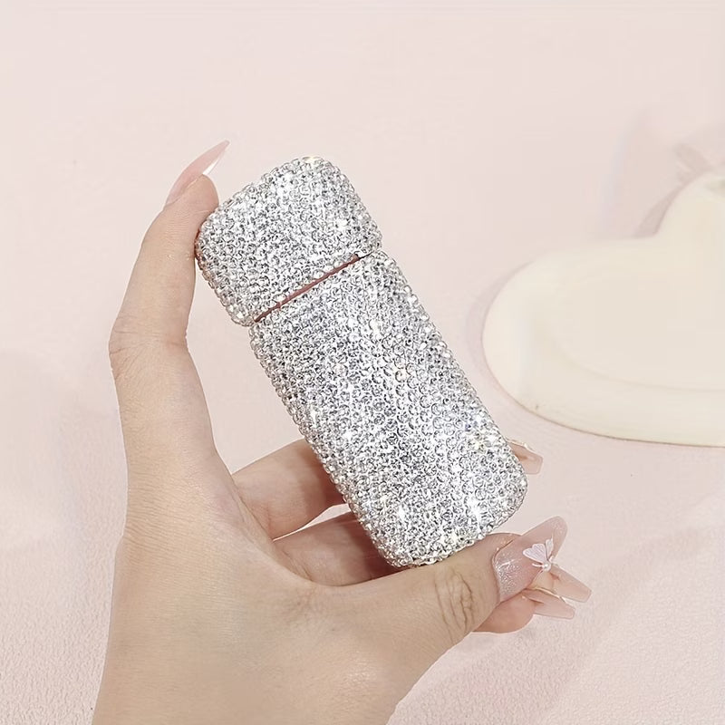 Makeup Brush – Rhinestone Retractable Powder Brush for Blush, Contour & Setting Makeup