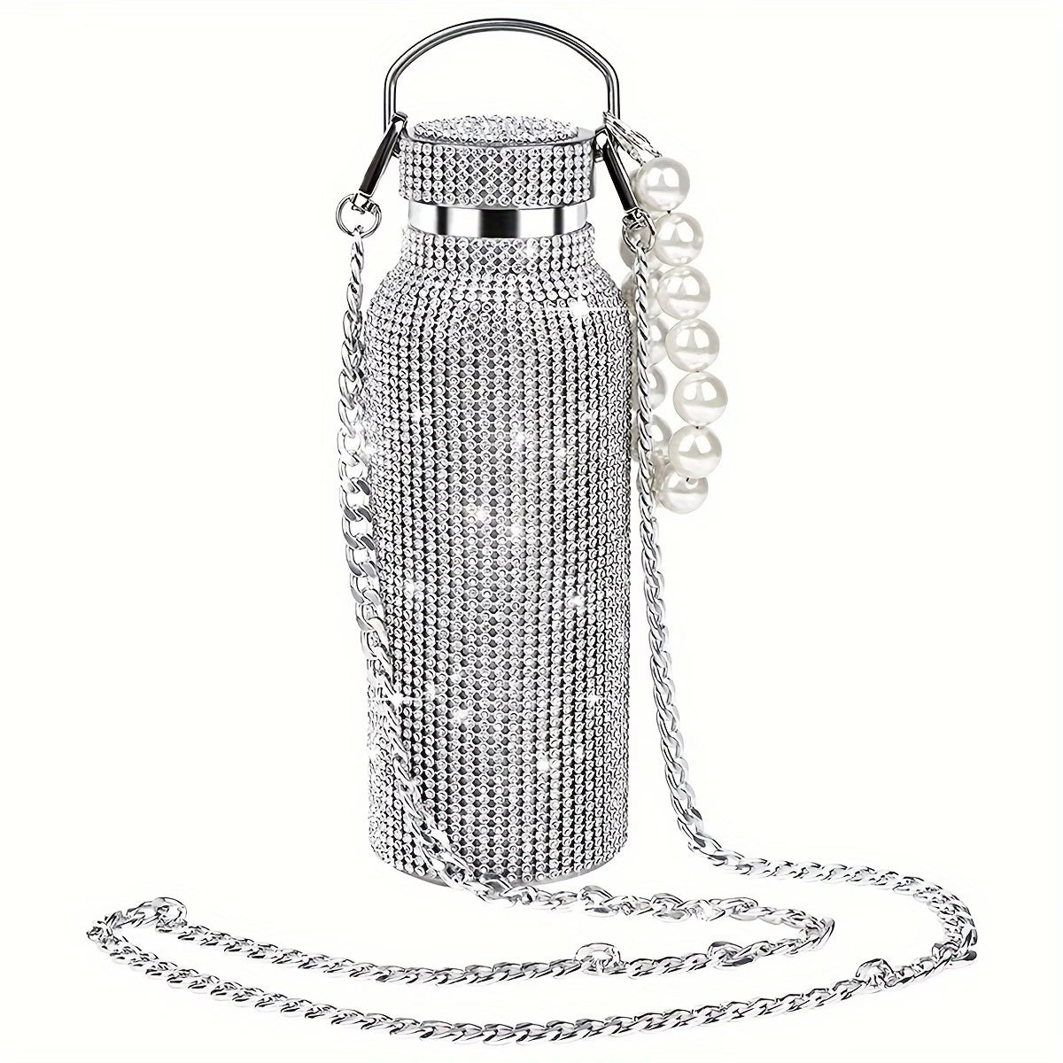 Luxury Shiny Diamond Cup – Cute Strass Cup Double-Layer Stainless Steel Coffee Mug