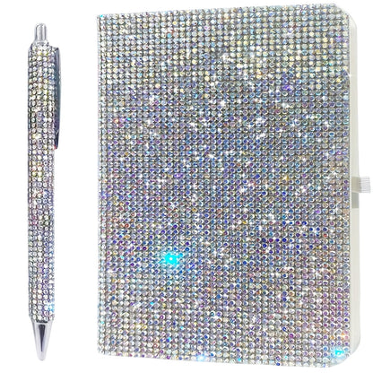 Sparkling Rhinestone Diary – Glitter Cover Notebook with Diamond Pen Set