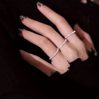 Shimmering Rhinestone Ring – Glitter Rings for Women Elegant Fashion Jewelry
