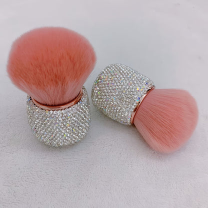 Luxury Makeup Brush – Rhinestone Powder Brush Mushroom Head Make Up Brushes Set