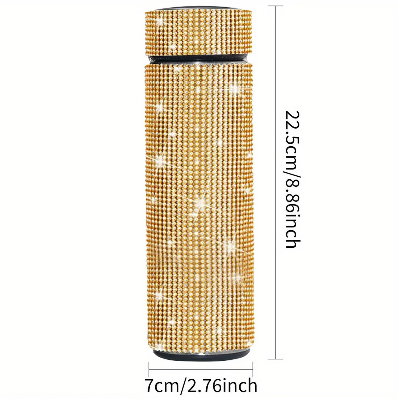 Creative Diamond Stainless Steel Cups – Cute Strass Vacuum Flask Mug with Filter