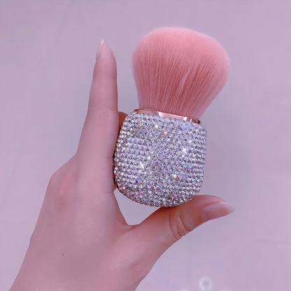 Luxury Makeup Brush – Rhinestone Powder Brush Mushroom Head Make Up Brushes Set