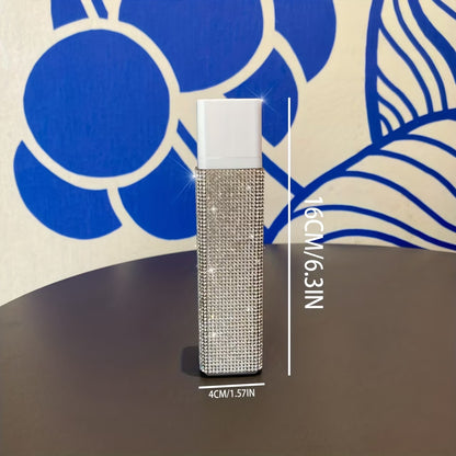 Spray Bottle – Luxury Diamond-Studded Refillable Portable Spray Bottle Cosmetic Pump Dispenser
