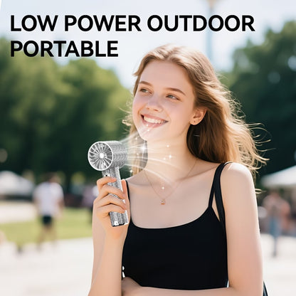 Portable Fan – Mini Hand Held Fan with Diamond Design USB Rechargeable
