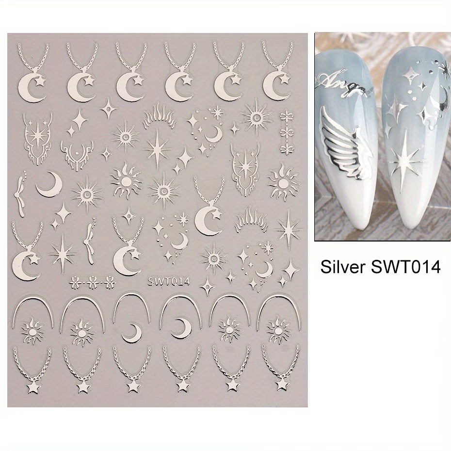 Shiny Nail Stickers – Stylish Nail Art Designs for Beautiful Nails