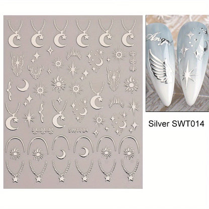 Shiny Nail Stickers – Stylish Nail Art Designs for Beautiful Nails