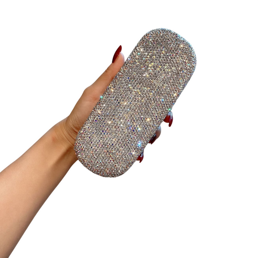 Luxury Eyeglass Case – Rhinestone Glass Cover Stylish Glasses Case for Women