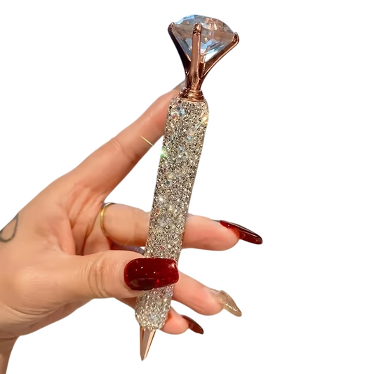 Rhinestone Ballpoint Pens – Elegant Metal Pen Set with Sparkling Design (8pcs)
