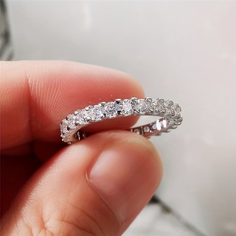 Classic Zirconia Ring – Unisex Fashion Ring for Men & Women Daily Wear