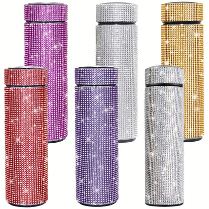 Creative Diamond Stainless Steel Cups – Cute Strass Vacuum Flask Mug with Filter