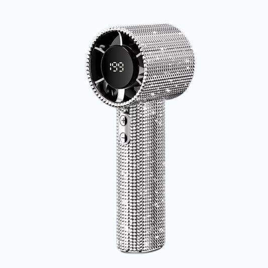 Portable Fan – Mini Hand Held Fan with Diamond Design USB Rechargeable
