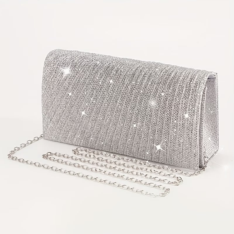 Elegant Clutch Bag – Shimmering Rhinestone Purse Glitter Evening Handbag