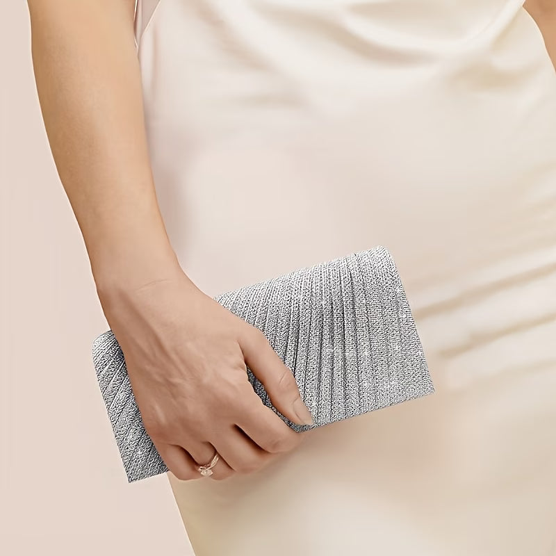 Elegant Clutch Bag – Shimmering Rhinestone Purse Glitter Evening Handbag